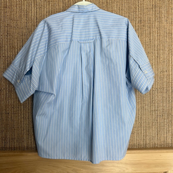 Citizens of Humanity Claire Origami Shirt XS Cotton Poplin Stripe - Picture 4 of 6
